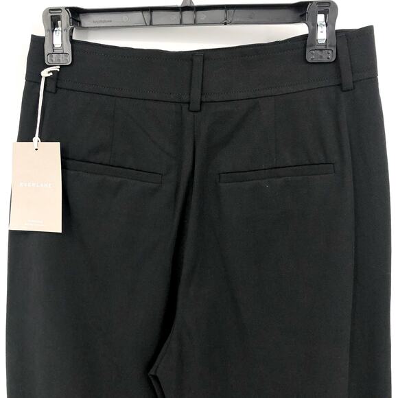 EVERLANE Women's Way High Draped Tapered Pants Size 12 Black Tencel NWT - Picture 8 of 9